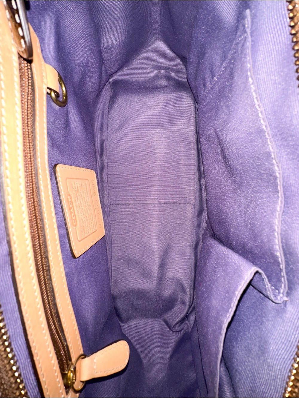 Coach Holiday Patchwork Tote Haircalf Suede Y2K Bag - Picture 8 of 17